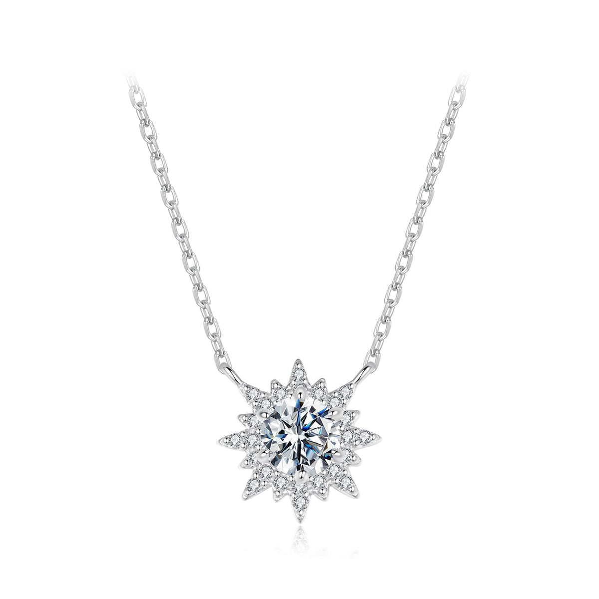 Sterling Silver Moissanite Necklace