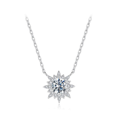 Sterling Silver Moissanite Necklace