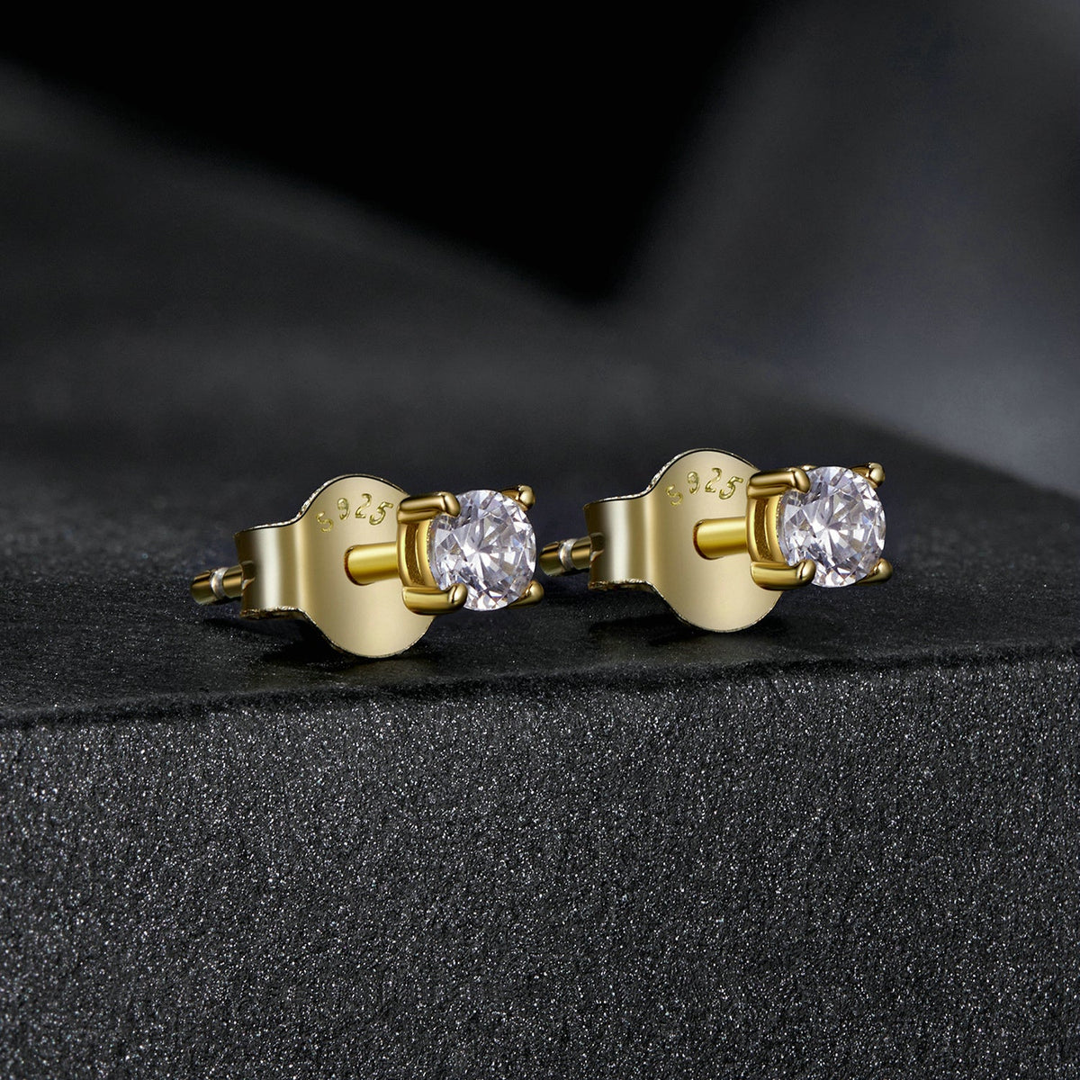 Sterling Silver Moissanite Stud Earrings