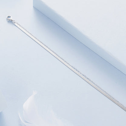 Sterling Silver White Gold Plated Bracelet