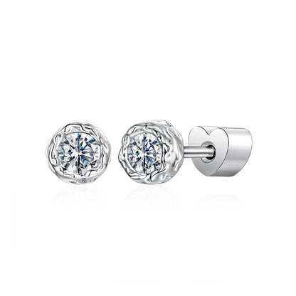 Sterling Silver Moissanite Earrings