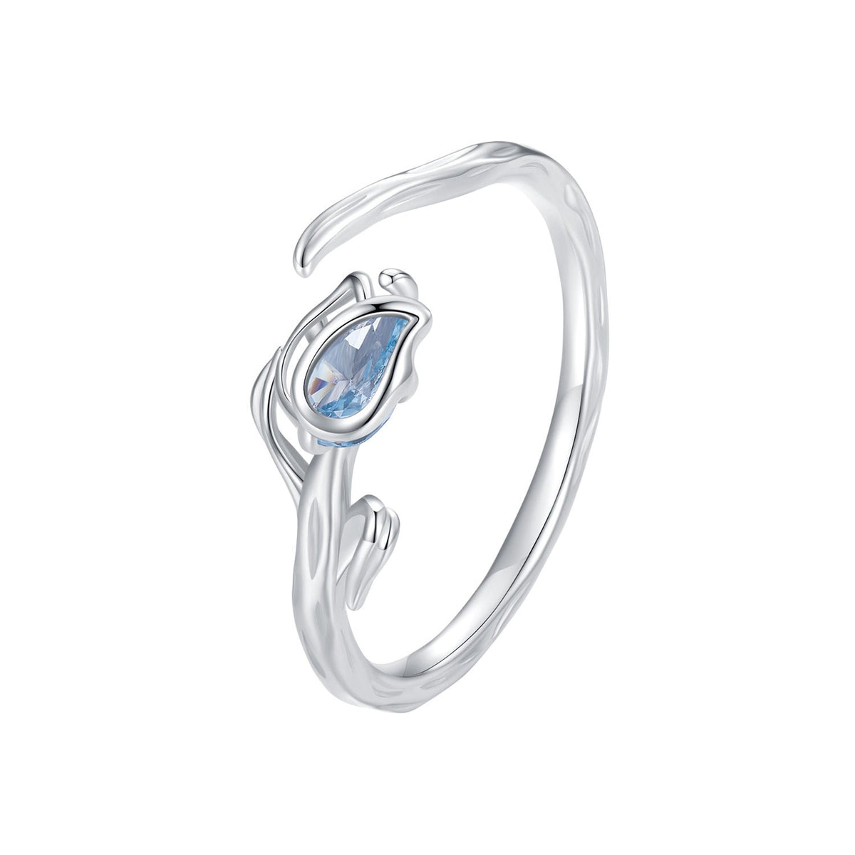 Sterling Silver Synthetic Spinel Ring
