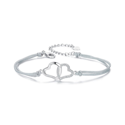 White Gold Plated Pavé CZ Bracelet