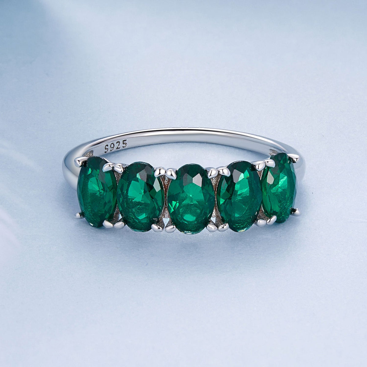 White Gold Plated Pavé Cubic Zirconia Ring