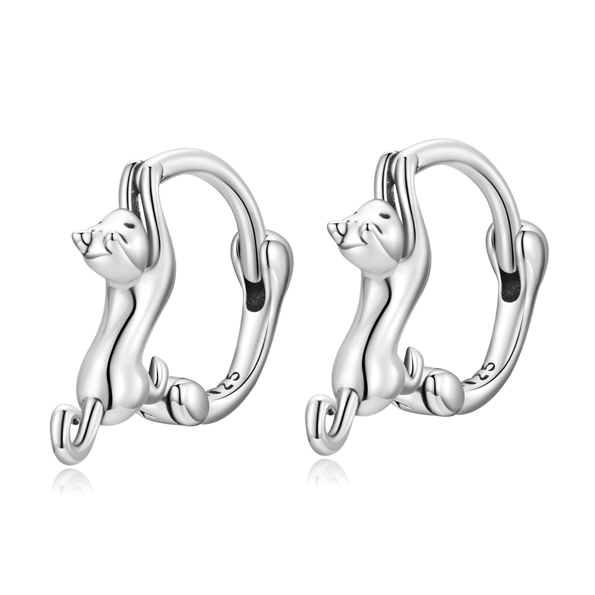 Sterling Silver Gold Plated Hoop Earrings