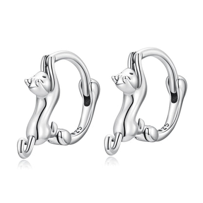 Sterling Silver Gold Plated Hoop Earrings