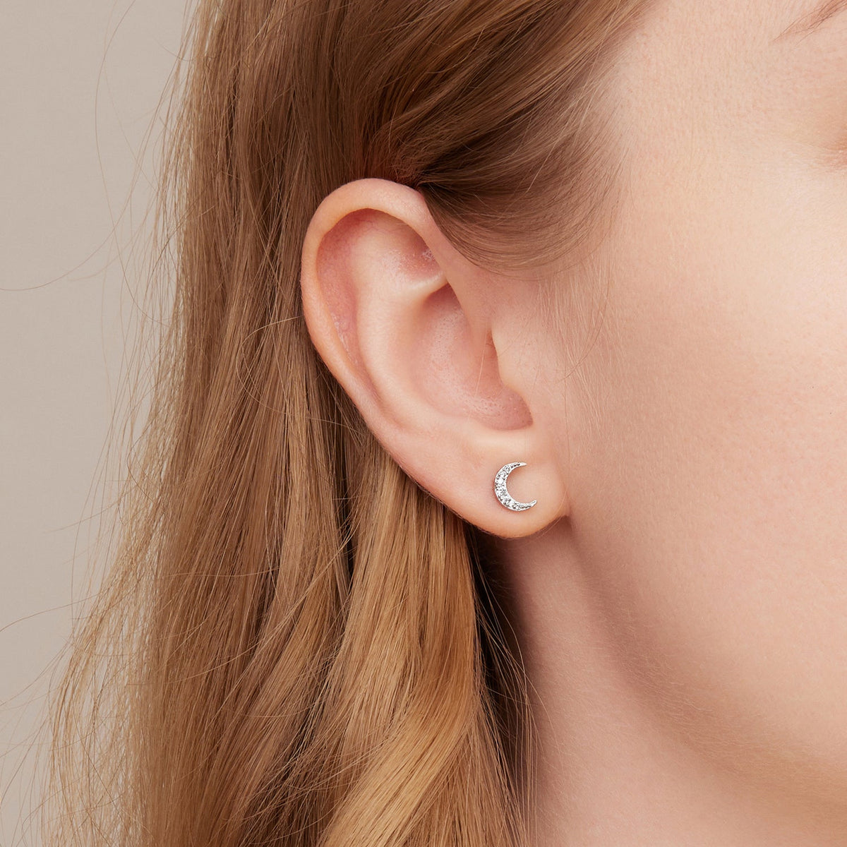 Sterling Silver Pavé Cubic Zirconia Earrings