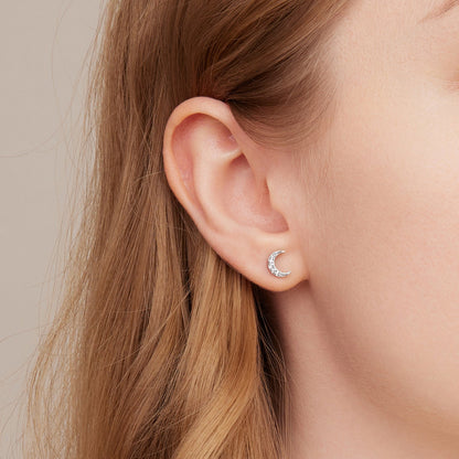 Sterling Silver Pavé Cubic Zirconia Earrings