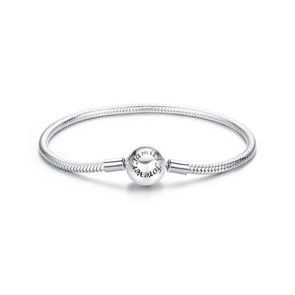 Sterling Silver Oxidized White Gold Bracelet