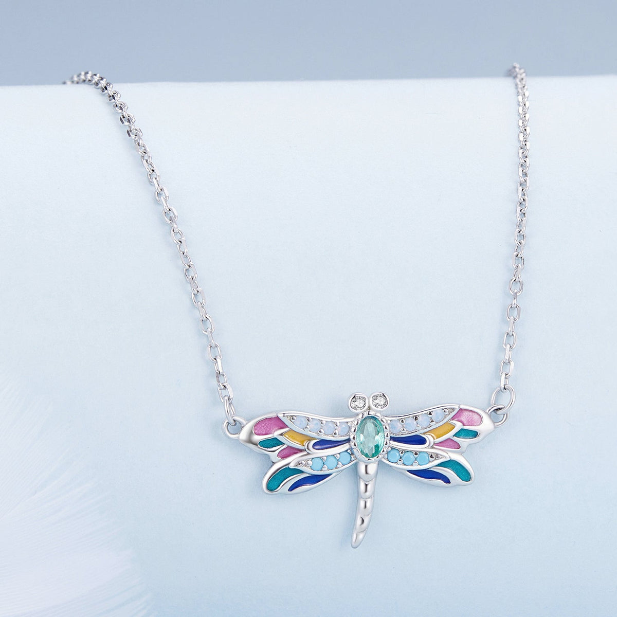 Sterling Silver CZ Pendant Necklace