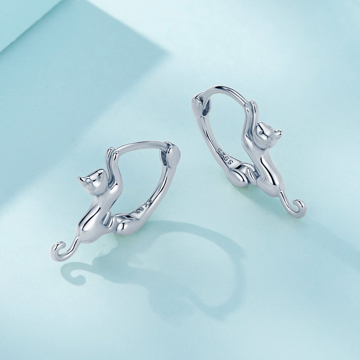 Sterling Silver Gold Plated Hoop Earrings