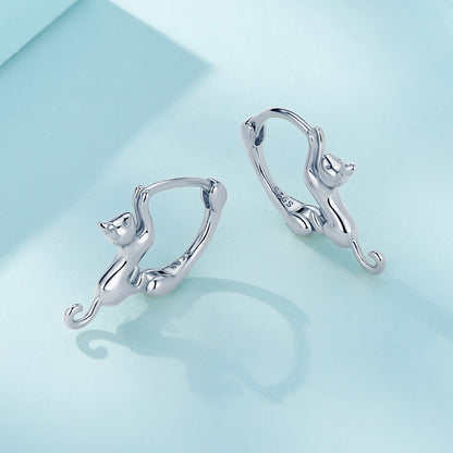 Sterling Silver Gold Plated Hoop Earrings