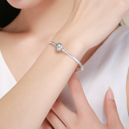 Sterling Silver Circular Head Bracelet