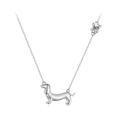 Sterling Silver CZ Pendant Necklace