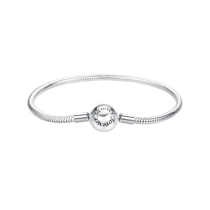 Sterling Silver Oxidized White Gold Bracelet