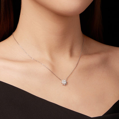 Sterling Silver Moissanite Necklace