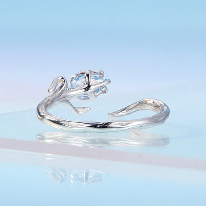 Sterling Silver Synthetic Spinel Ring