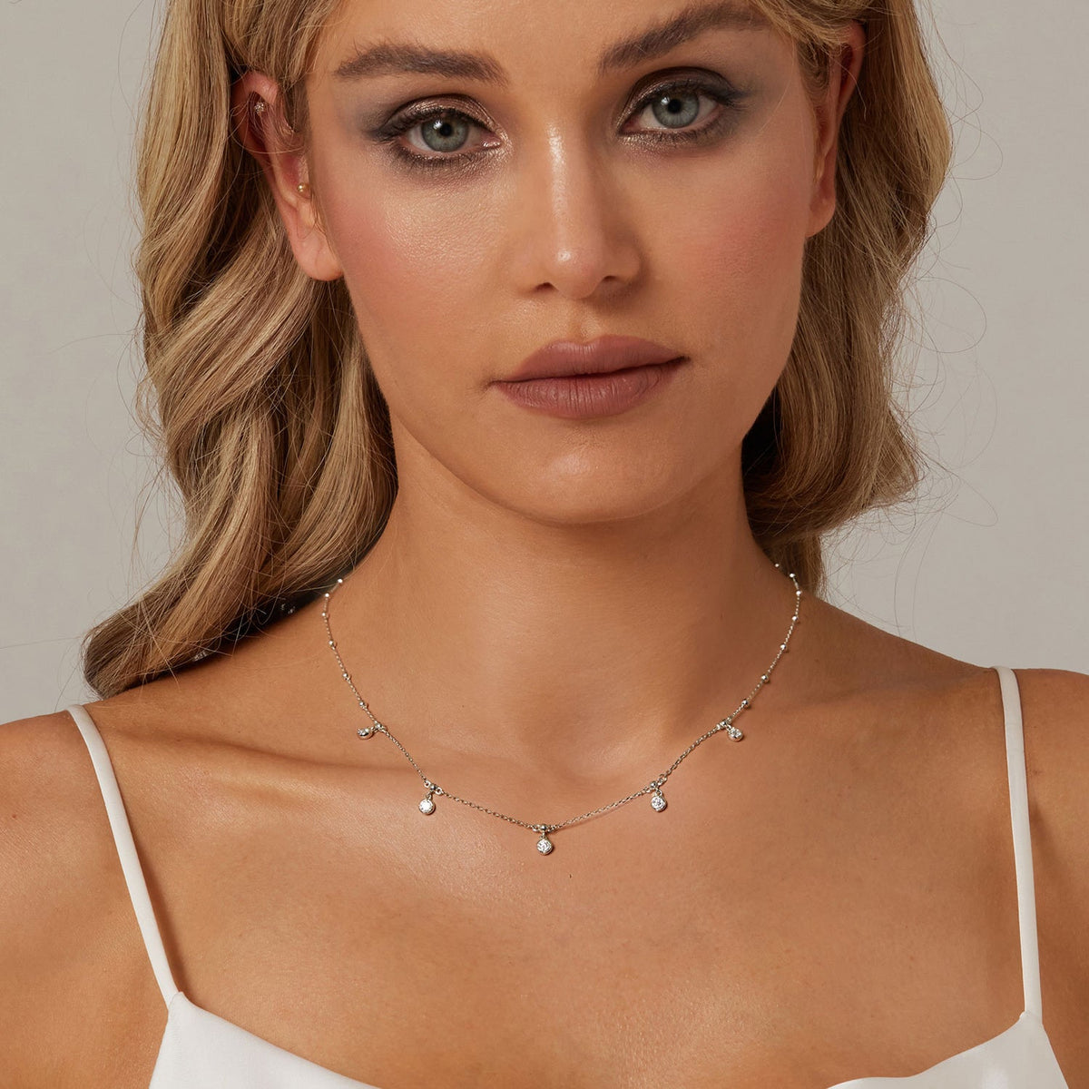 Sterling Silver Moissanite Necklace