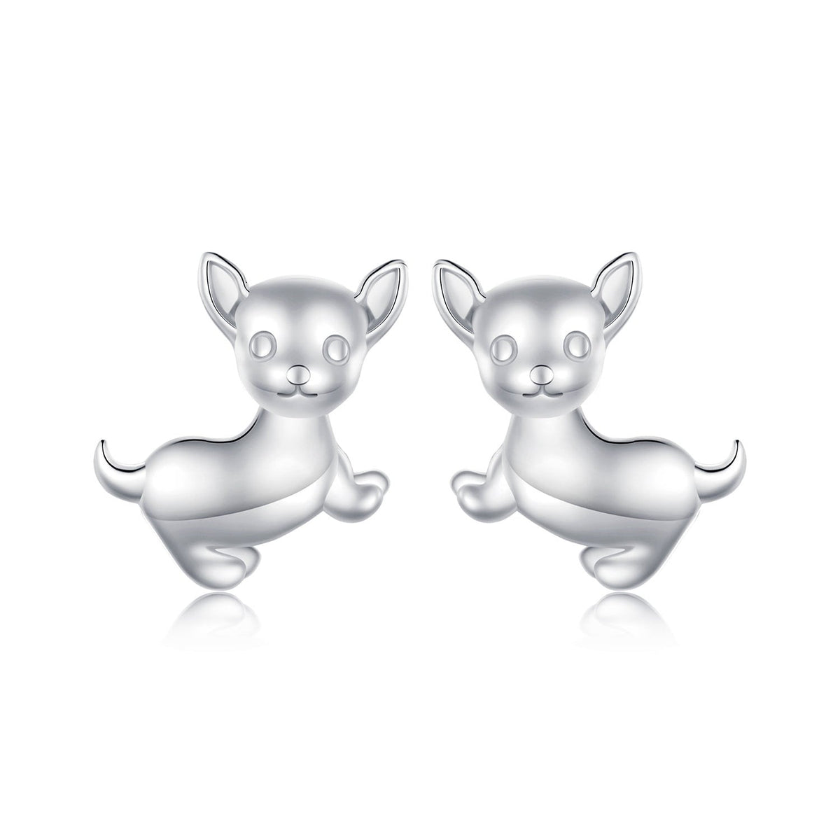 Sterling Silver Platinum Plated Earrings