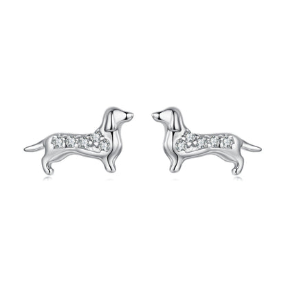 UndeniablyLuxe Fine Jewelry Pavé Cubic Zirconia White Gold Plated Earrings