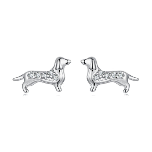 UndeniablyLuxe Fine Jewelry Pavé Cubic Zirconia White Gold Plated Earrings