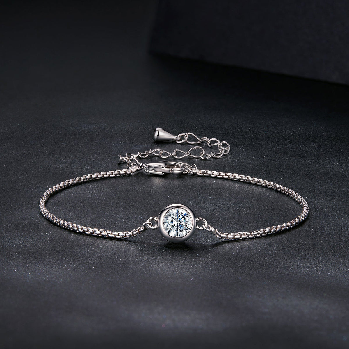Sterling Silver Moissanite Bracelet