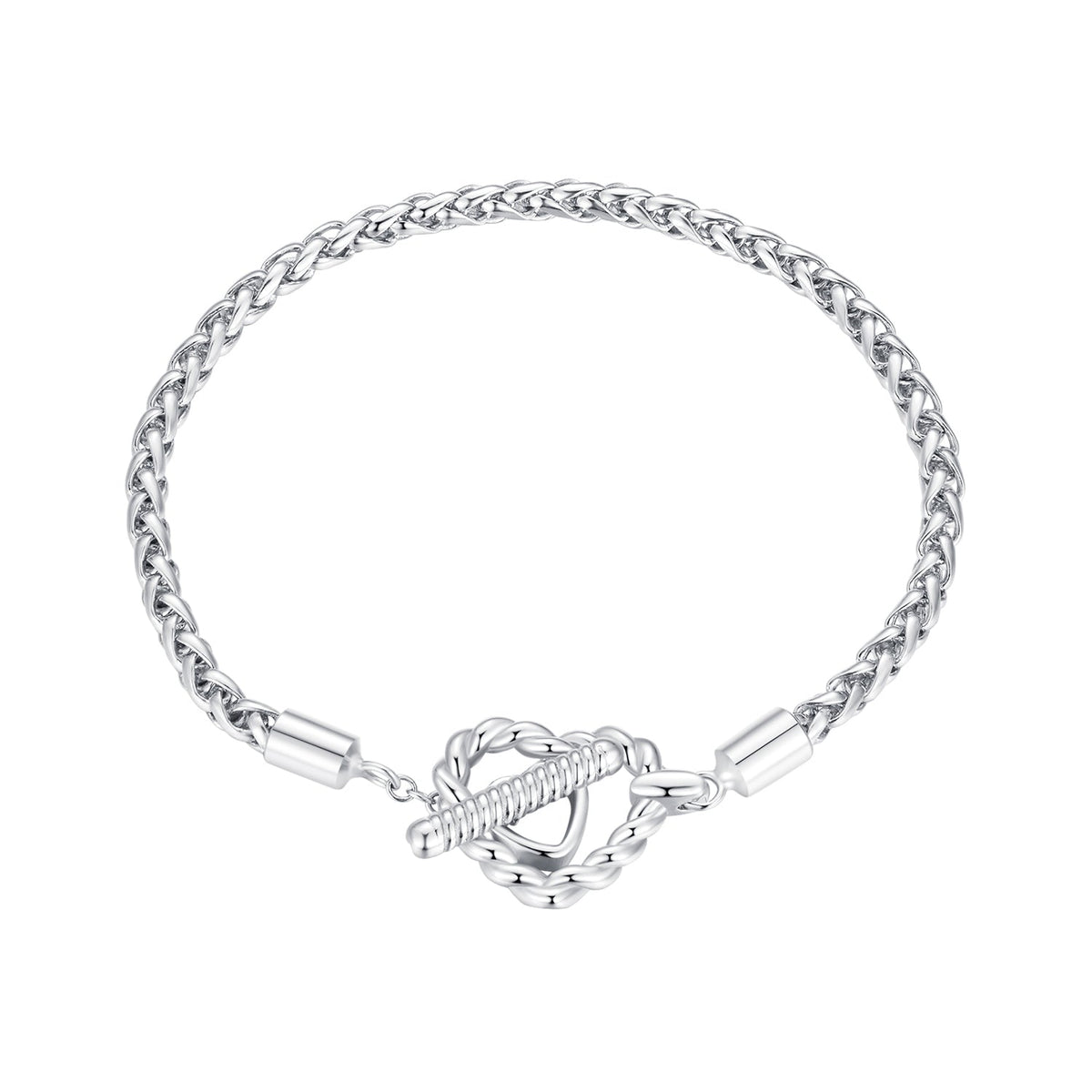 Platinum Plated Sterling Silver 3.0mm Bracelet