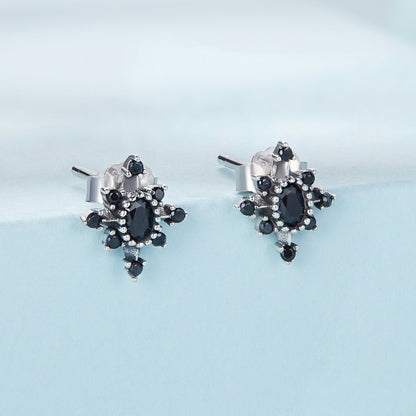 Sterling Silver Pavé Cubic Zirconia Earrings