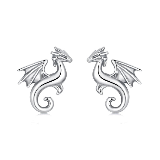 Oxidized Sterling Silver Button Stud Earrings