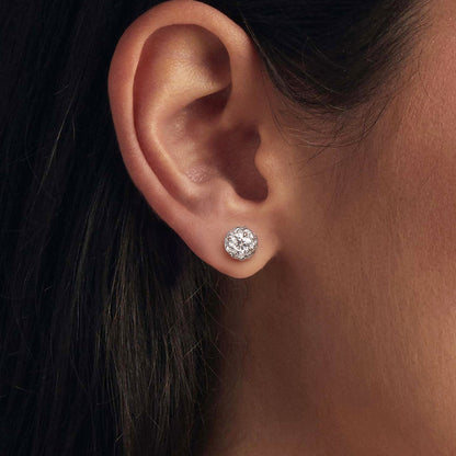 Sterling Silver Moissanite Earrings