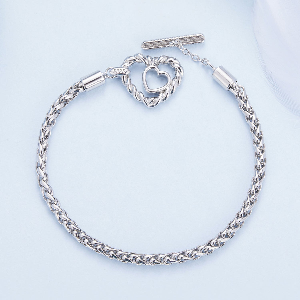 Platinum Plated Sterling Silver 3.0mm Bracelet
