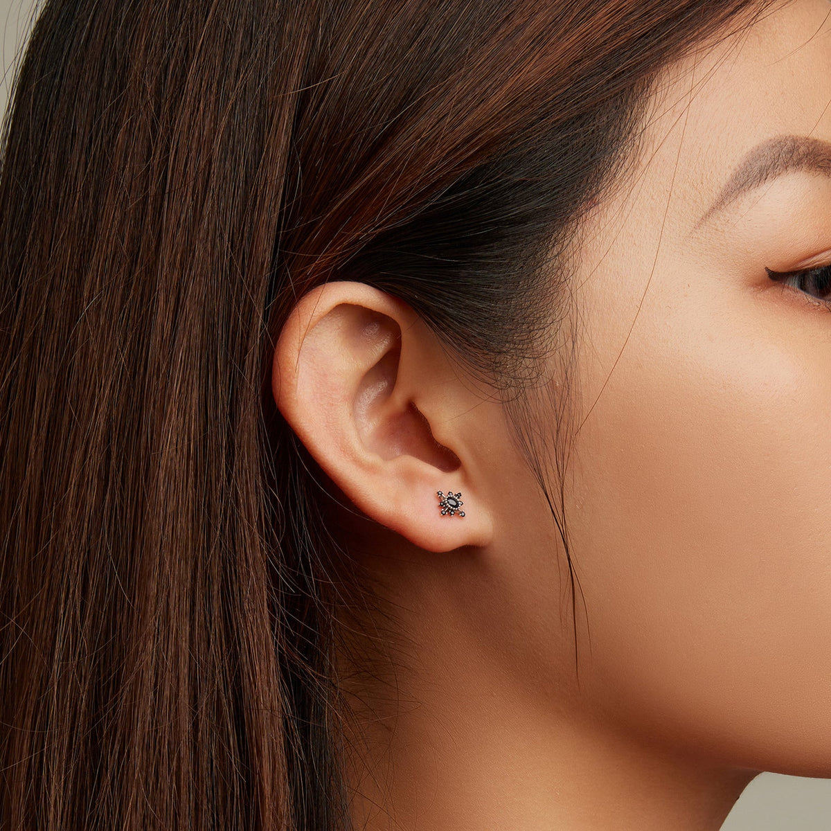 Sterling Silver Pavé Cubic Zirconia Earrings
