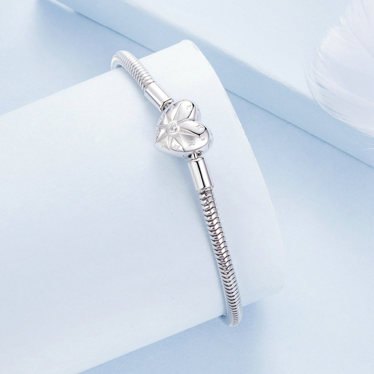 White Gold Plated Pavé Cubic Zirconia Bracelet