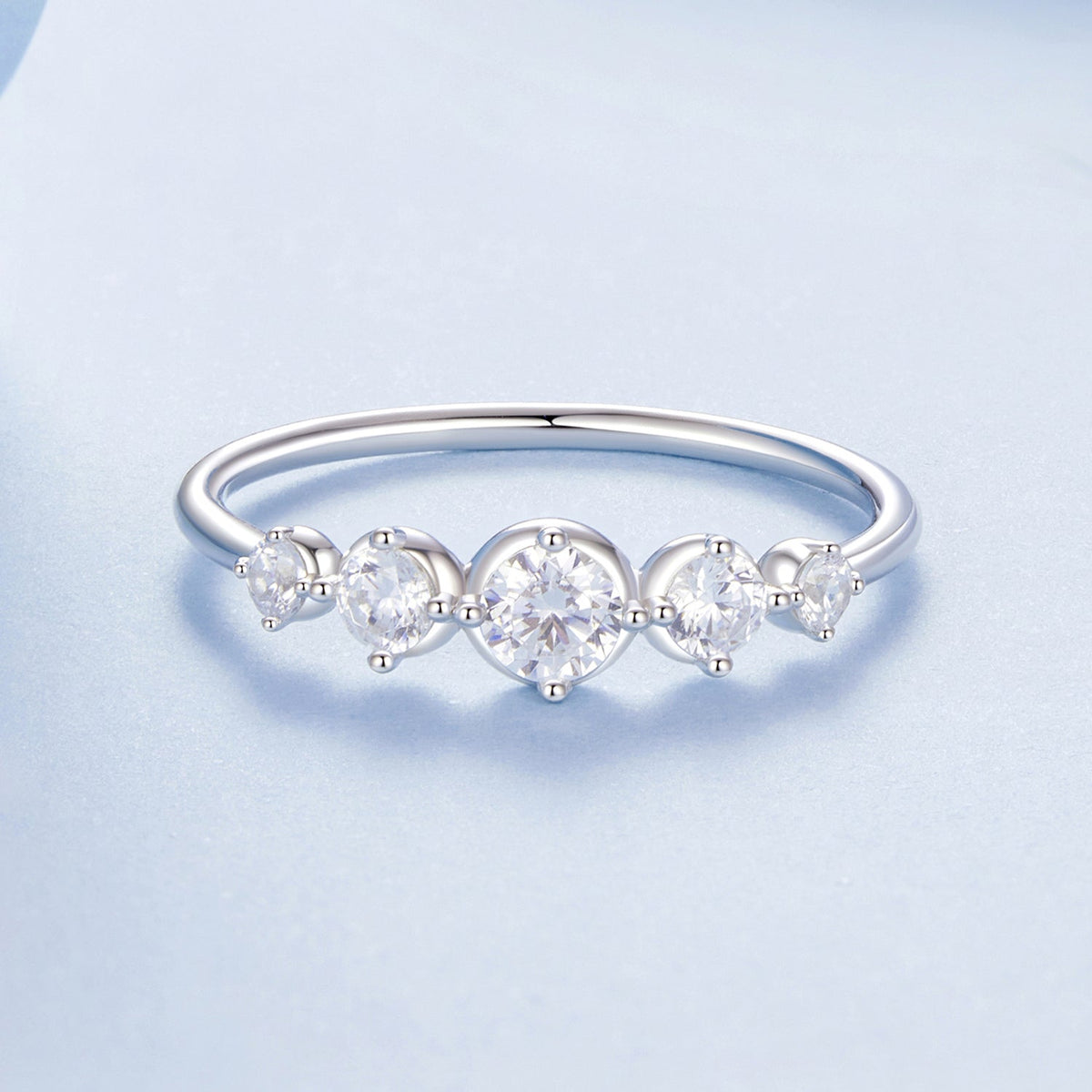 Sterling Silver Pavé CZ Ring