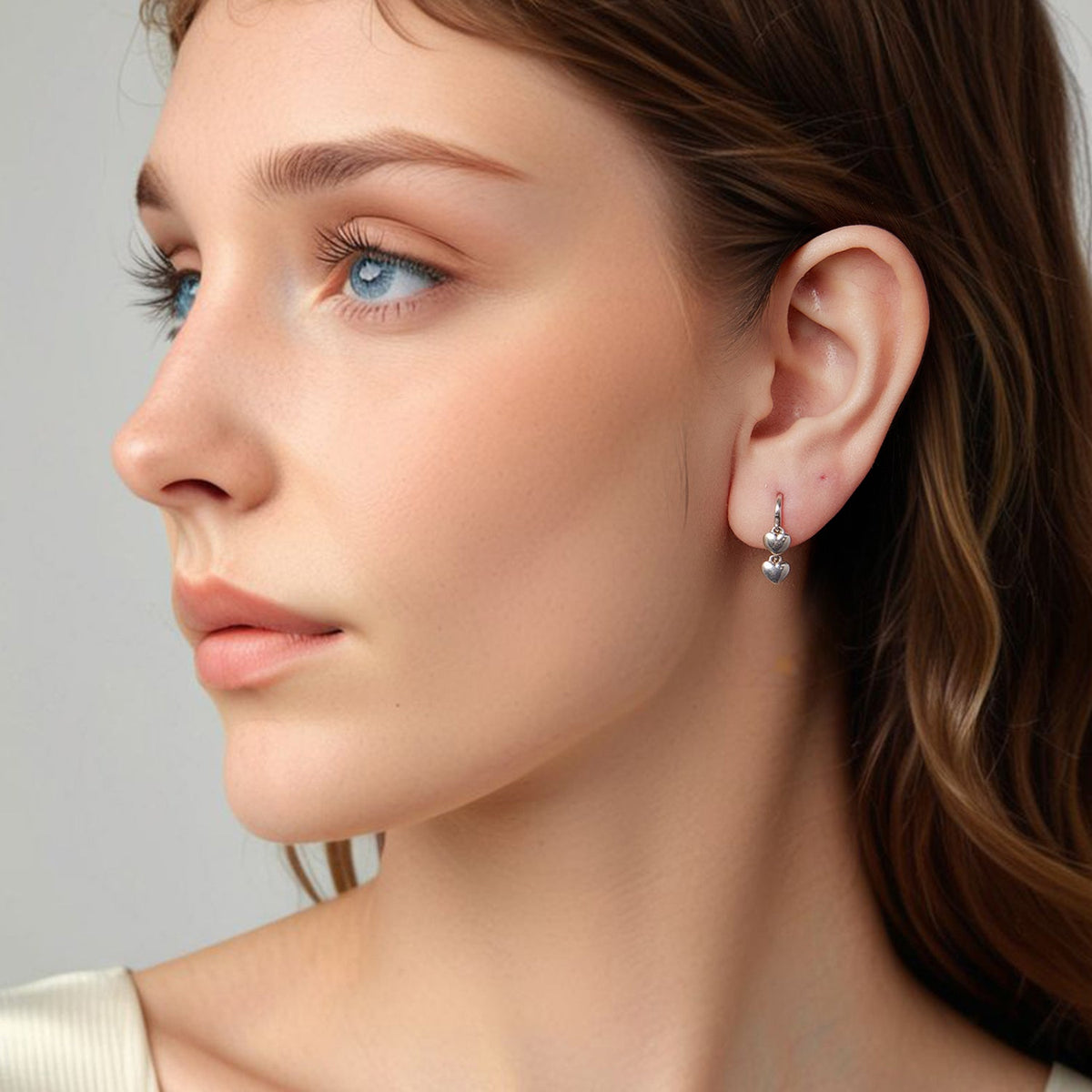 Sterling Silver Oxidized Drop Earrings