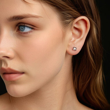 Sterling Silver Moissanite Stud Earrings