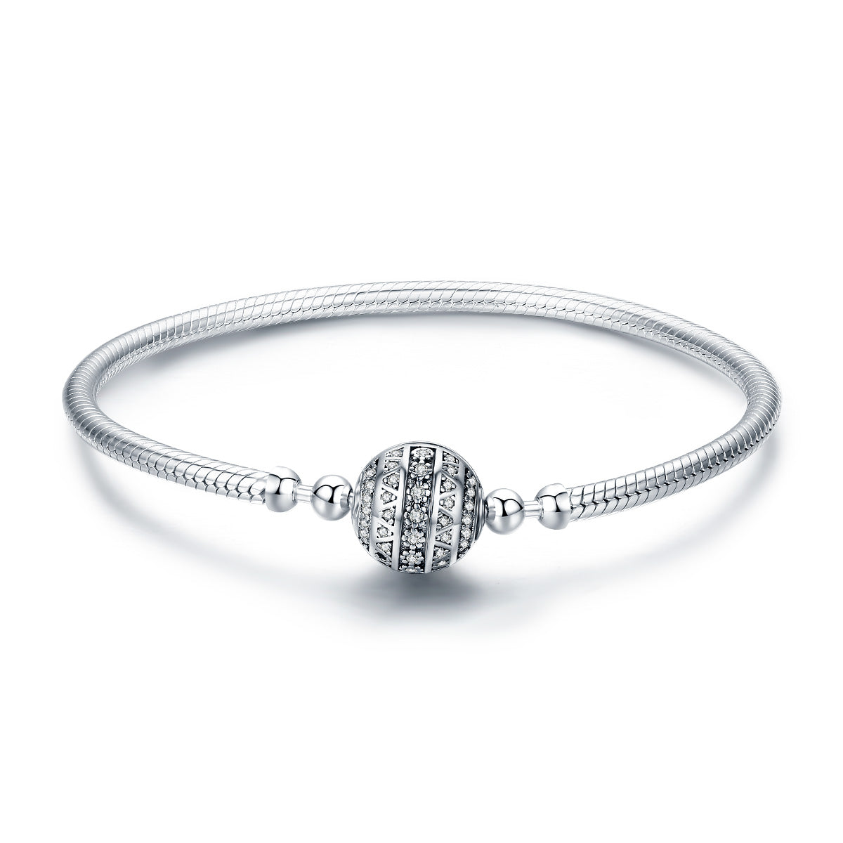 Sterling Silver Circular Head Bracelet