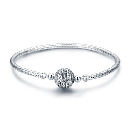 Sterling Silver Circular Head Bracelet