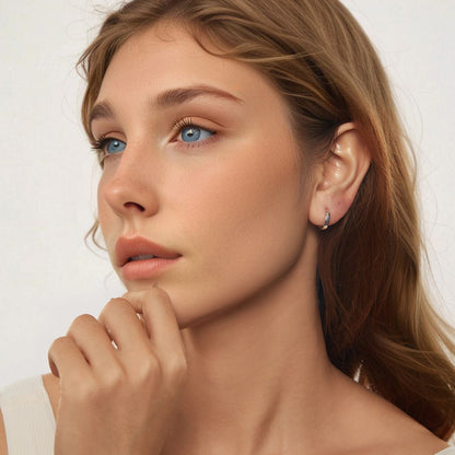Sterling Silver Oxidized Earrings