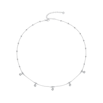 Sterling Silver Moissanite Necklace