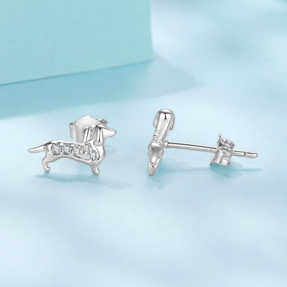 UndeniablyLuxe Fine Jewelry Pavé Cubic Zirconia White Gold Plated Earrings