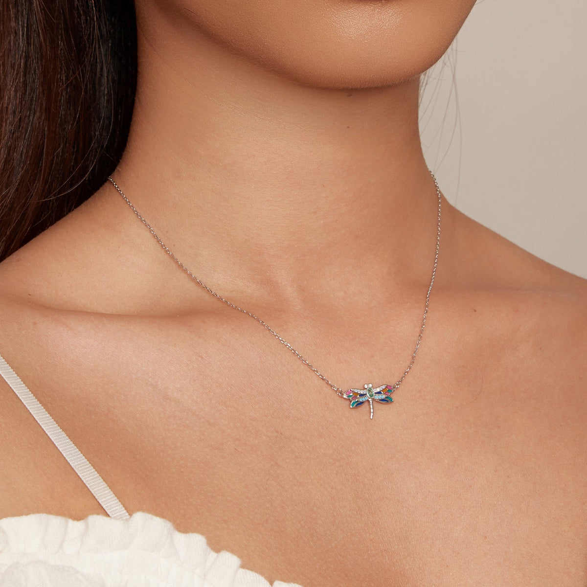 Sterling Silver CZ Pendant Necklace
