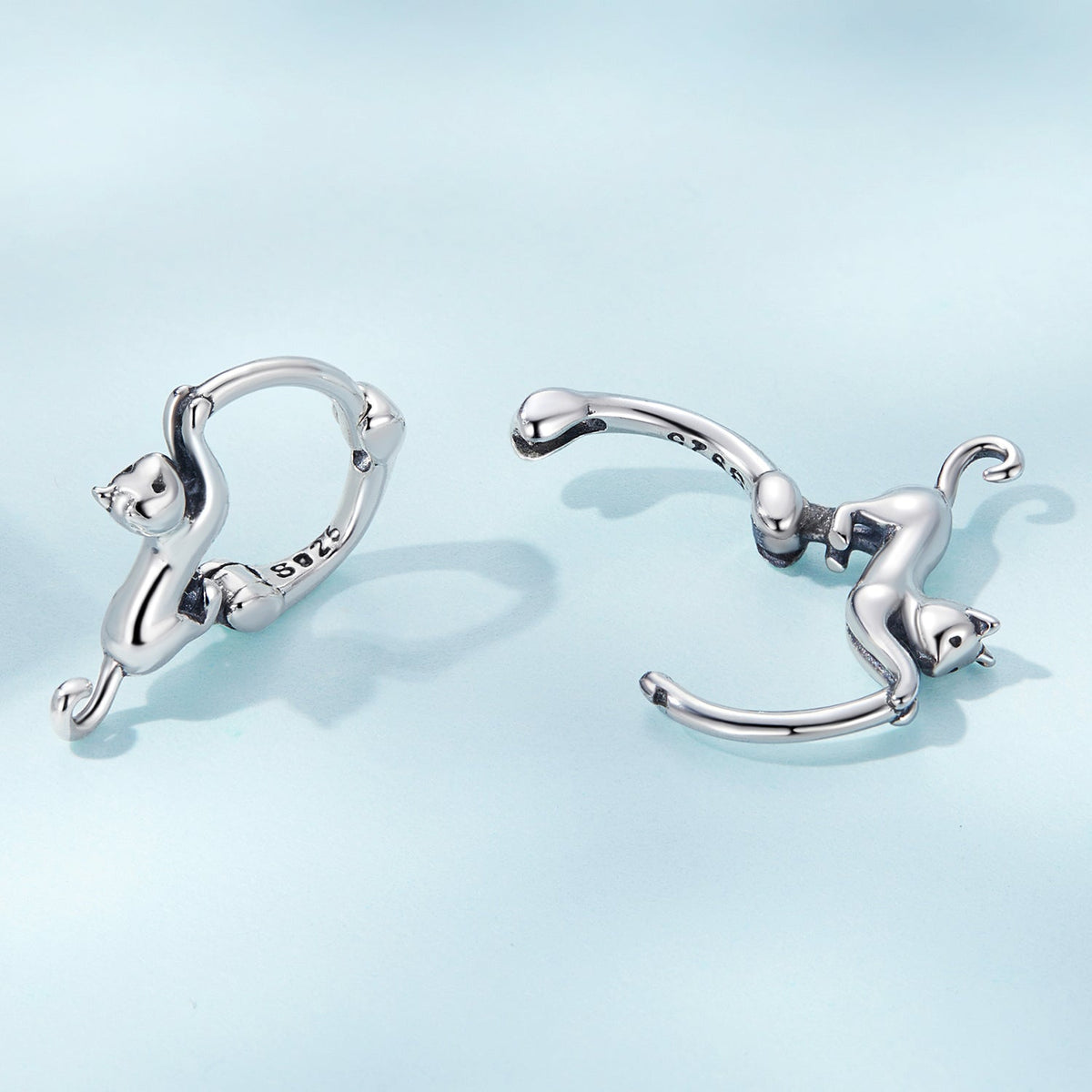 Sterling Silver Gold Plated Hoop Earrings