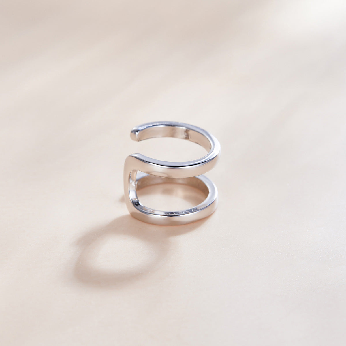 Sterling Silver Platinum-Plated Earrings