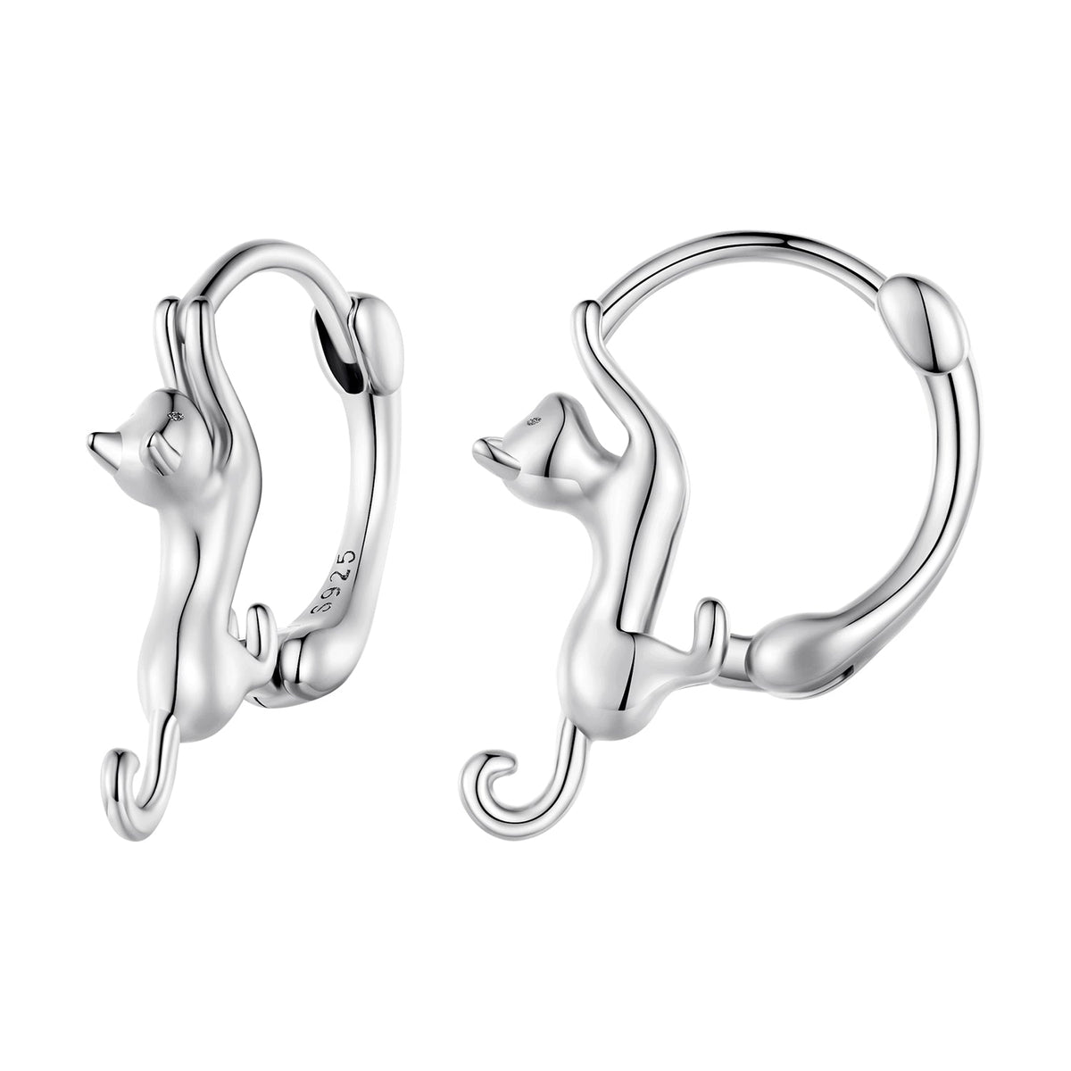 Sterling Silver Gold Plated Hoop Earrings