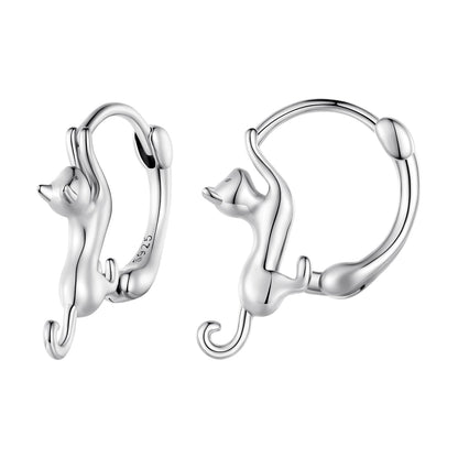 Sterling Silver Gold Plated Hoop Earrings