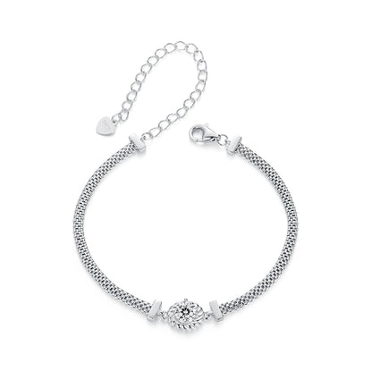 White Gold Plated Moissanite Bracelet