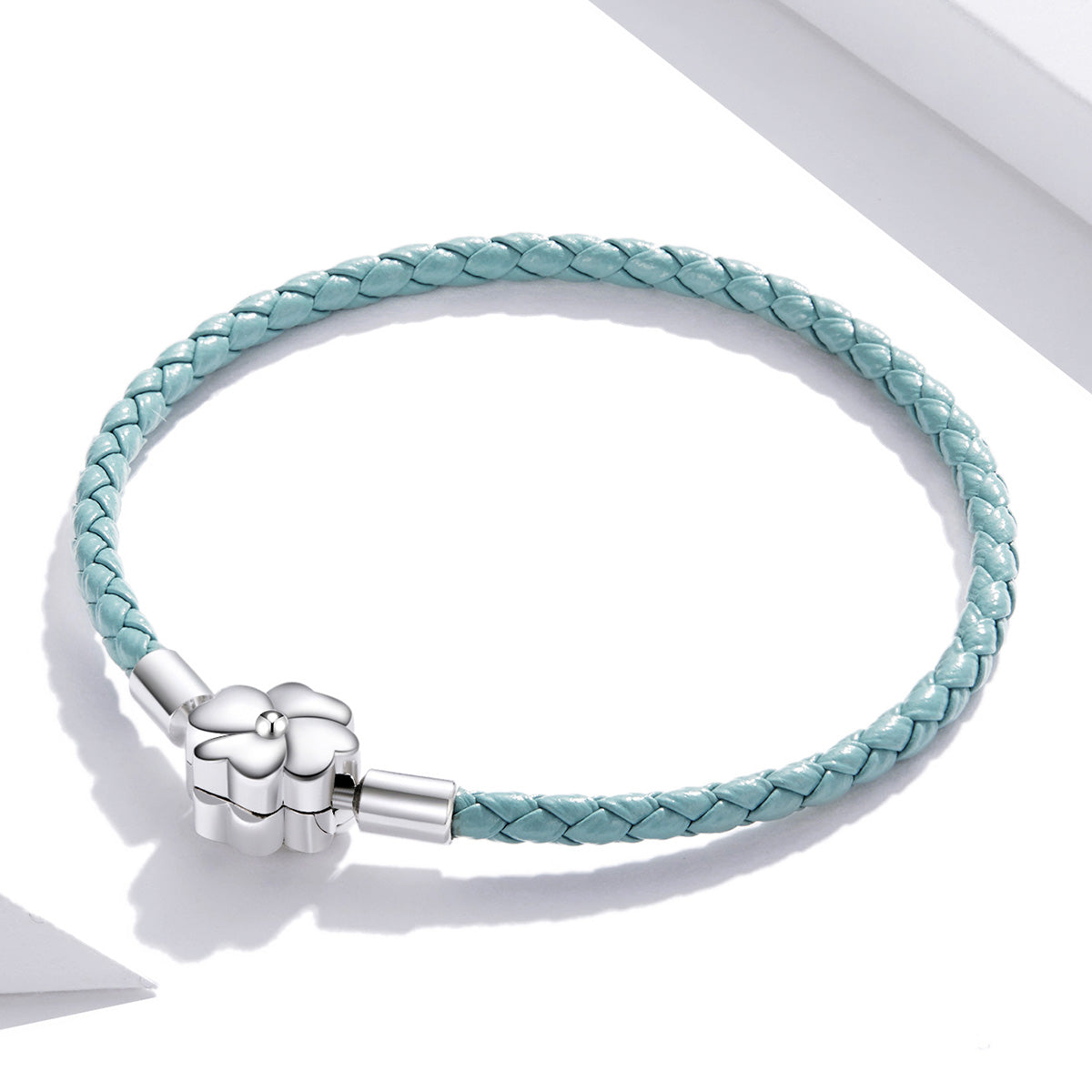 Sterling Silver and Leather Oxidized Bracelet