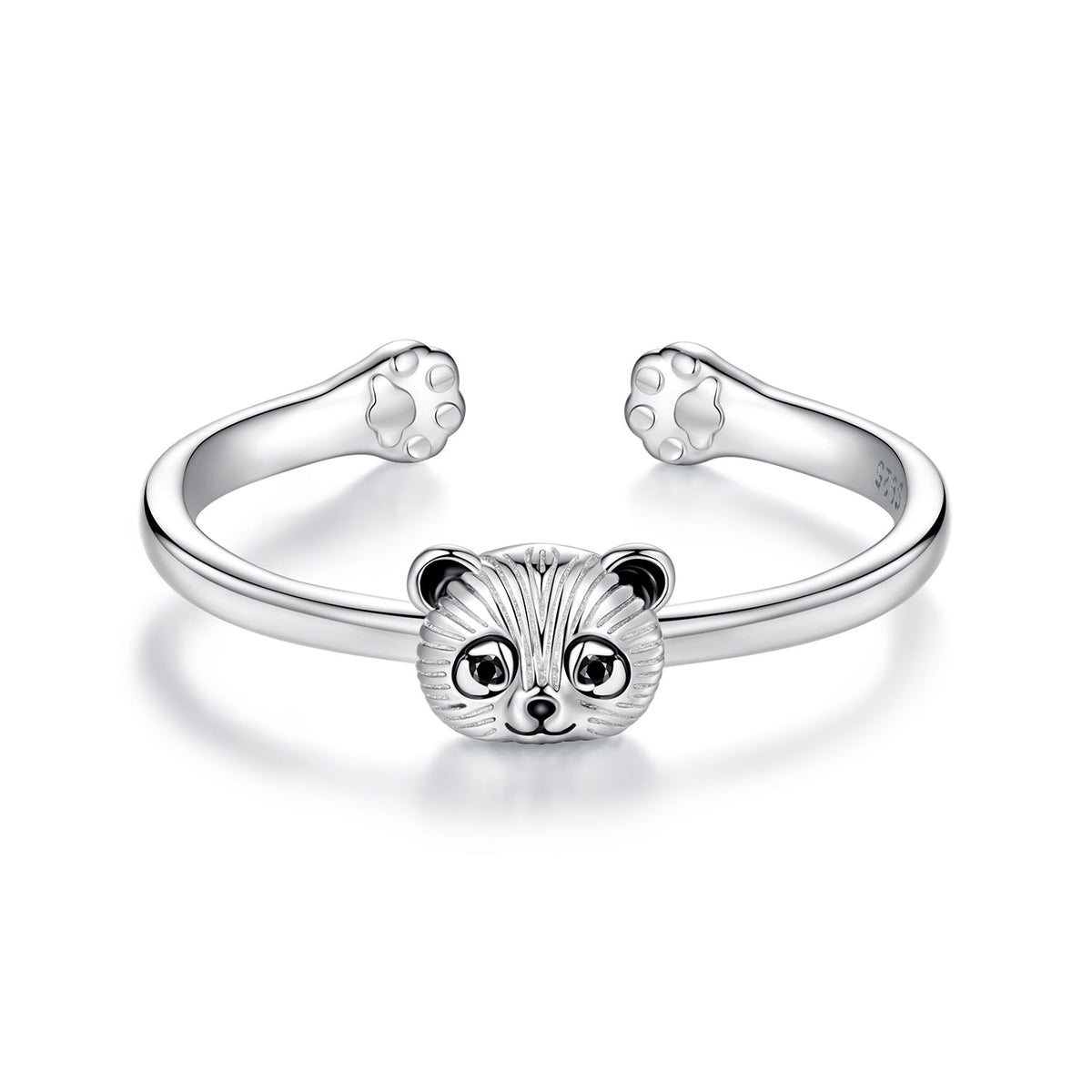 Sterling Silver Enamel Bear Ring