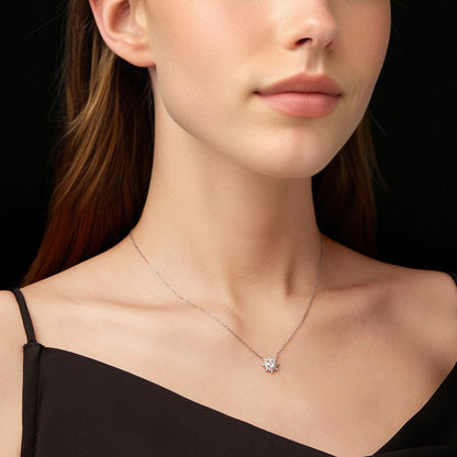 Sterling Silver Moissanite Necklace